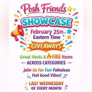 02/25/2026 Posh Friends SHOWCASE Train 02/Giveaways & Fun Fabulous Vibes